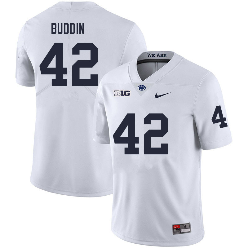 NCAA Nike Men's Penn State Nittany Lions Jamari Buddin #42 College Football Authentic White Stitched Jersey HXD0398SK